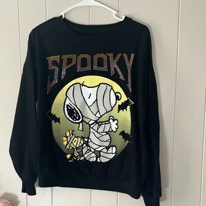 Peanuts Black Mummy Long Sleeve Tee